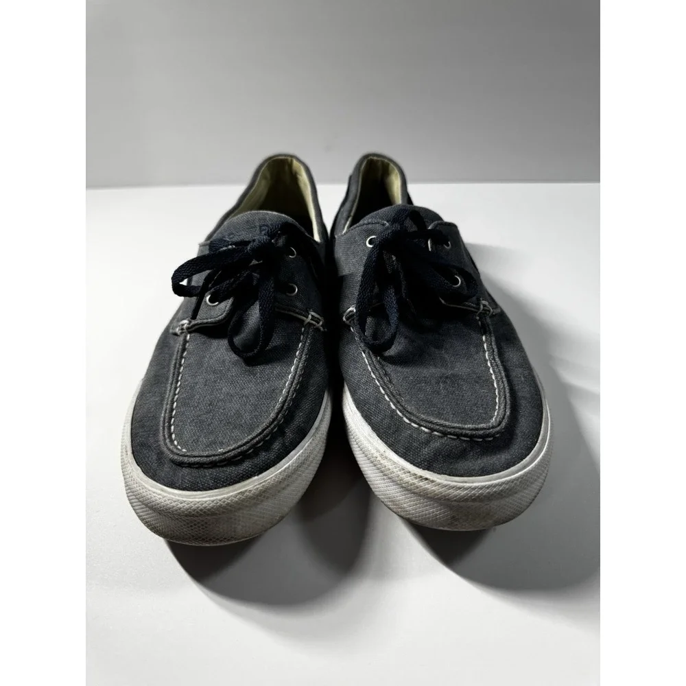 Sperry Top Sider Shoes Mens 9.5 Blue Bahama II Chambray Boat Casual Low STS17394